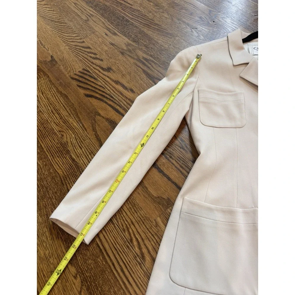 Chanel Boutique Vintage 1997 Cruise Collection Beige Blazer Buttons Size 38 Wool